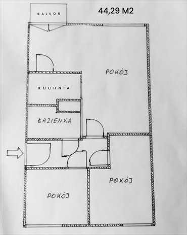 Do sprzedania mieszkanie 44,29 m² w świetnej lokalizacji mieszkanie Wrocław, Fabryczna, Oporowska