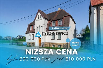 Dom z 4 niezależnymi mieszkaniami, 250 m², dochód dom Lubichowo, Słoneczna