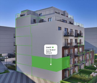 Nowoczesne mieszkanie 52,44 m² w Krzykach - balkon i niskie koszty mieszkanie Wrocław, Krzyki, Gaj