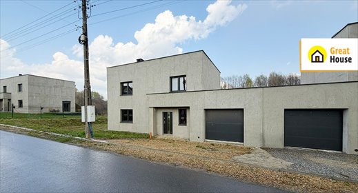 Nowoczesny dom bliźniak 154m2 z garażem i tarasem dom Mszana, Chabrowa