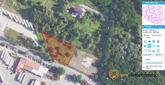 Działka 1675 m² pod dom i usługi w Pęgowie. działka Pęgów, Kasztanowa