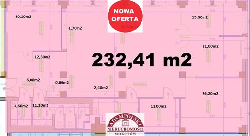 lokal użytkowy na wynajem 232m2 lokal użytkowy Warszawa, Mokotów