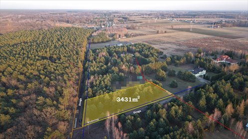 Do sprzedania działka 3431 m² w Łazach, idealna pod dom działka Łazy