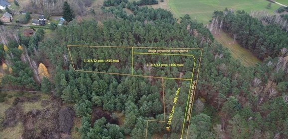 działka na sprzedaż 1001m2 działka Cieśle