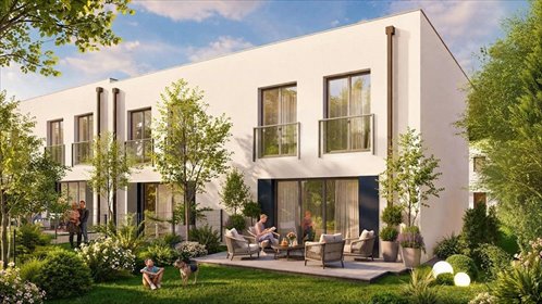 Dom w zabudowie szeregowej - 83,80 m2 - nowoczesny projekt dom Rzeszów, Dworzysko, Dworzysko