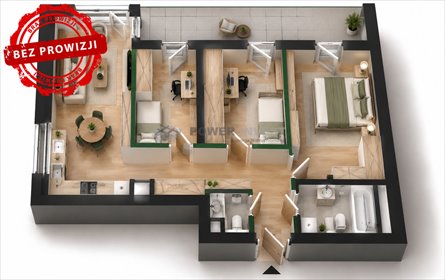 Polecam 4-pokojowe mieszkanie 73 m² z balkonem w Siemianowicach Śląskich mieszkanie Siemianowice Śląskie, Bańgów
