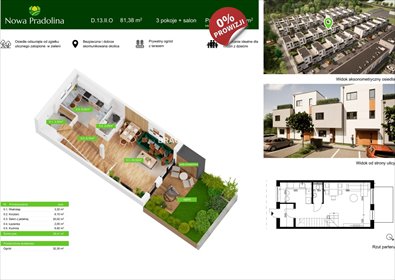 Polecam przestronne 4-pokojowe mieszkanie 81,38 m² z ogródkiem w Tarnowie mieszkanie Tarnów, Zabłocie, Skrzyszowska