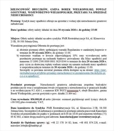 magazyn na sprzedaż 21864m2 magazyn Bruczków