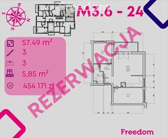 mieszkanie na sprzedaż 57m2 mieszkanie Bonin