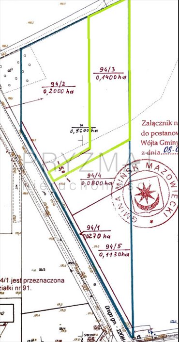 Działka 1400 m² z dużą częścią zieloną - Budy Barcząckie działka Budy Barcząckie, Lotnicza