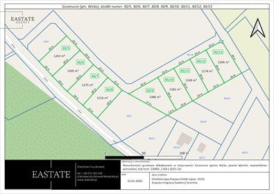 Działka 1274 m² pod zabudowę w Szczenurze, 7 km od morza działka Szczenurze