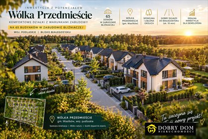Na sprzedaż działka 45 000 m² z WZ na 65 domów w Wasilkowie działka Wólka-Przedmieście