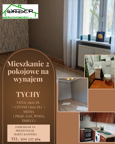 mieszkanie na wynajem 60m2 mieszkanie Tychy