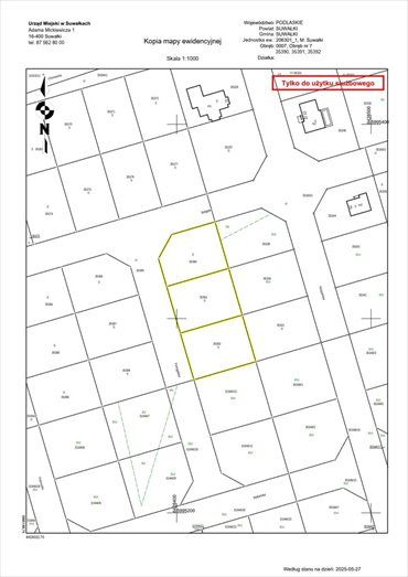 działka na sprzedaż 781m2 działka Suwałki, Zastawie