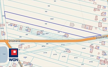 Działka budowlana 6460 m² w Słowiku (z gazociągiem) działka Słowik, żródlana