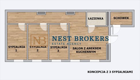 mieszkanie na sprzedaż 58m2 mieszkanie Kraków, Podgórze