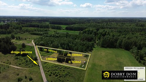 Działka 900 m² pod dom jednorodzinny - blisko Białegostoku działka Stanisławowo