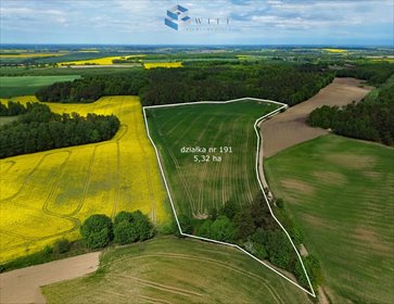 Doskonała ziemia rolna 5,32 ha w Rudnie – pełna orka, wysokie plony działka Rudno