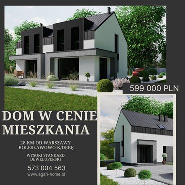 dom na sprzedaż 85m2 dom Bolesławowo, k/ Dębe