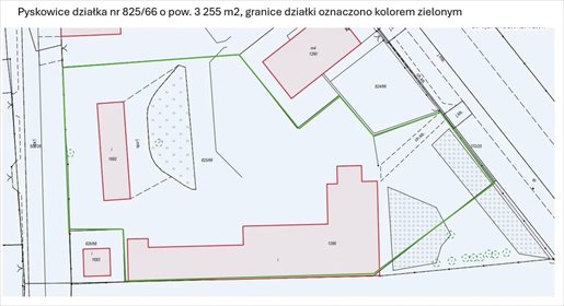 Na sprzedaż działka 3 255 m² w Pyskowicach z prawem własności działka Pyskowice, Czyżyków