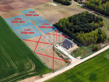 działka na sprzedaż 1004m2 działka Borzechowo, Leśna