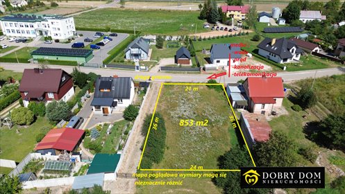 działka na sprzedaż 853m2 działka Jeżewo Stare