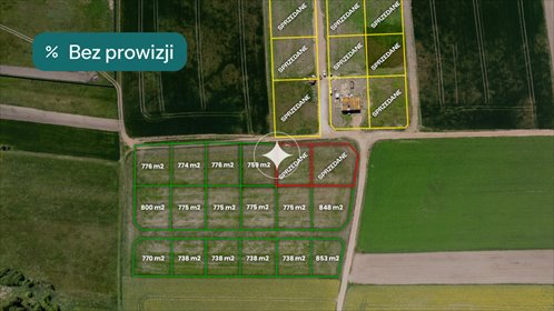 działka na sprzedaż 759m2 działka Konarzyce