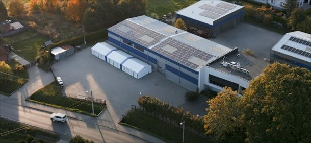 Hala magazynowa z biurem, fotowoltaika, 750 palet magazyn Jastrzębie-Zdrój, Szeroka, Gagarina