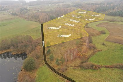 działka na sprzedaż 3015m2 działka Miłuki