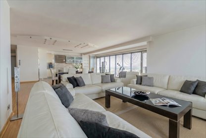 Przestronne 140 m² z panoramicznym widokiem na Warszawę mieszkanie Warszawa, Śródmieście, Aleja Jana Pawła II