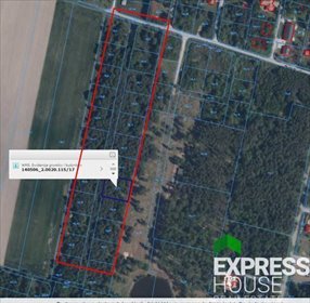 działka na sprzedaż 1276m2 działka Osowiec, Łanowa