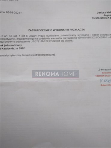 działka na sprzedaż 2174m2 działka Kawice