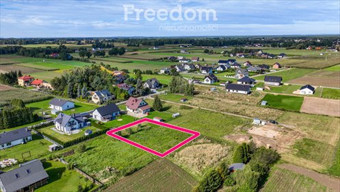 Sprzedam działkę 1080 m² z projektem energooszczędnego domu w Górze działka Góra, Złote Łany