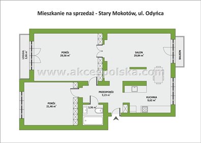 mieszkanie na sprzedaż 104m2 mieszkanie Warszawa, Mokotów, Górny Mokotów, Odyńca