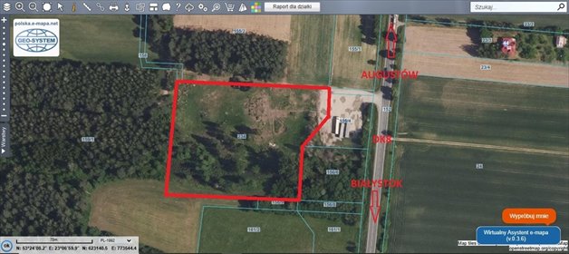 działka na sprzedaż 13942m2 działka Popiołówka