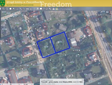 działka na sprzedaż 1648m2 działka Różyny, Sadowa