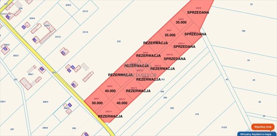 Działka 1000 m² w Teodorowie - media przy drodze działka Teodorów
