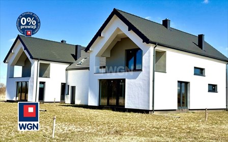 Nowoczesny dom bliźniak w Bierkowie, stan surowy zamknięty dom Bierkowo, Sportowa