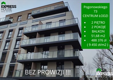 mieszkanie na sprzedaż 52m2 mieszkanie Łódź, Polesie, kpt. Stefana Pogonowskiego