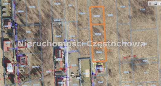 działka na sprzedaż 605m2 działka Częstochowa, Gnaszyn Dolny