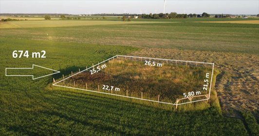 Do sprzedania działka 674 m² pod dom w Szrapkach działka Szrapki