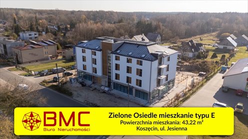 Nowoczesne 43 m² z balkonem, garażem i klimatyzacją mieszkanie Koszęcin, Jesienna