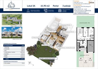 dom na sprzedaż 62m2 dom Ostrołęka, Stefana Żeromskiego