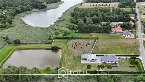 Działka z domem, jeziorami i stawami, 217 m², Gostynin dom Gostynin