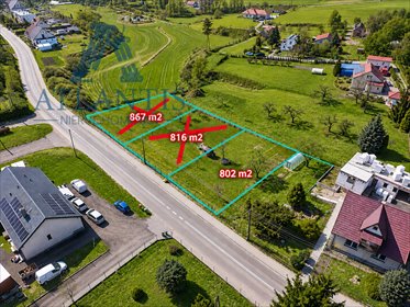 Zapraszam do zakupu działek 802-867 m² w Ślesinie działka Ślesin, Dworcowa
