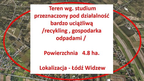 działka na sprzedaż 48000m2 działka Łódź, Widzew, Henryków