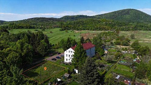 Działka budowlana 958m2 z WZ na dwa domy. działka Wałbrzych, gen. Władysława Andersa
