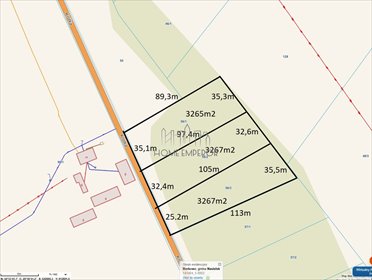 działka na sprzedaż 3265m2 działka Borkowo, Krótka