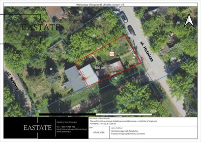 działka na sprzedaż 335m2 działka Warszawa, Targówek Fabryczny, Hutnicza