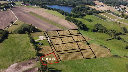 Polecam działkę 1050 m² w Kamieniu z widokiem na jezioro działka Kamień, Łekno